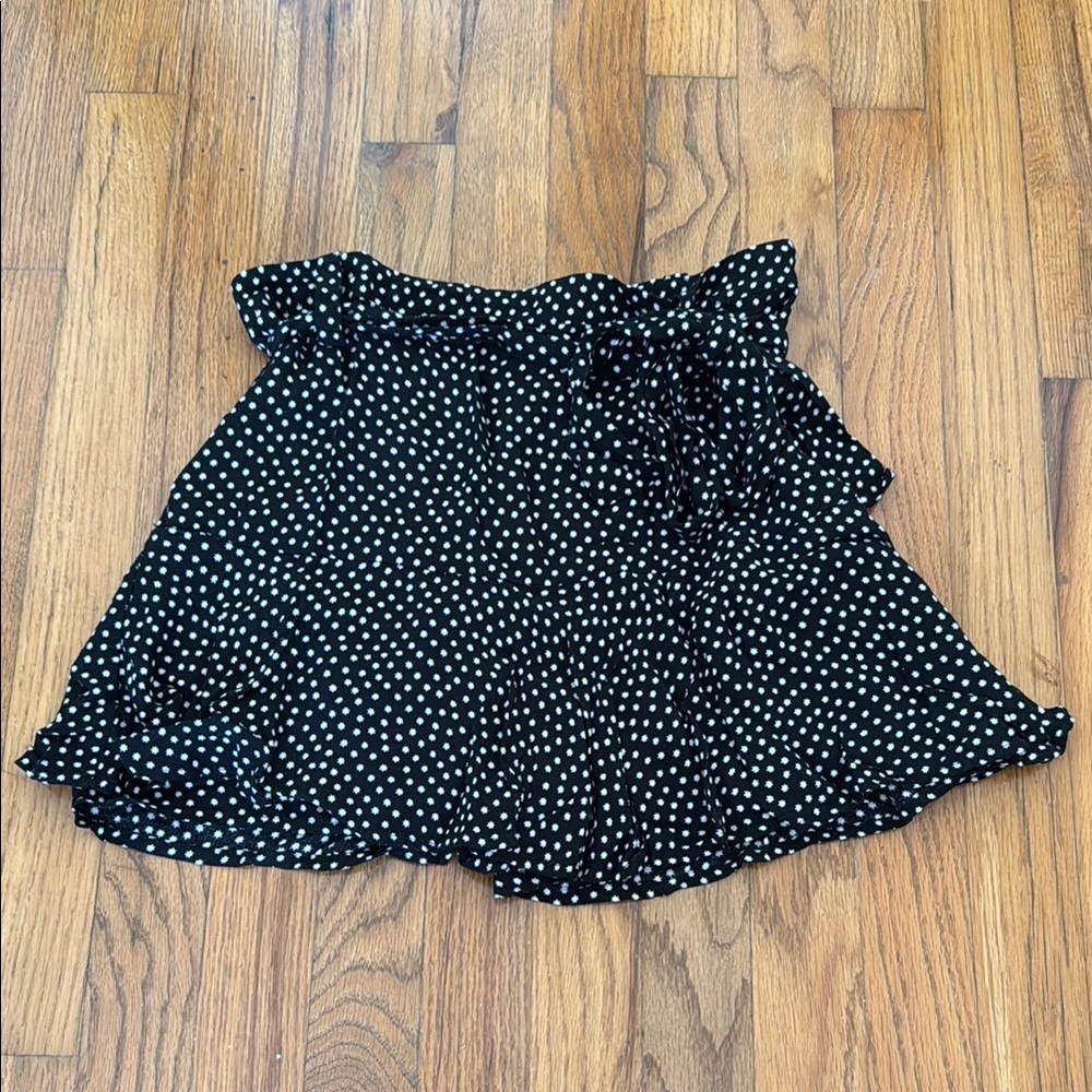 Zara Black and White Polka Dot Skort